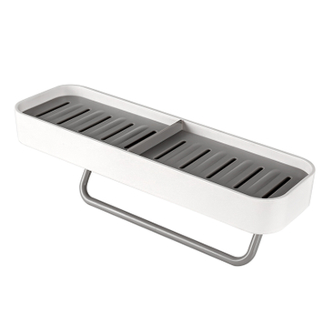 壁掛けソープディッシュ タオルラック付き