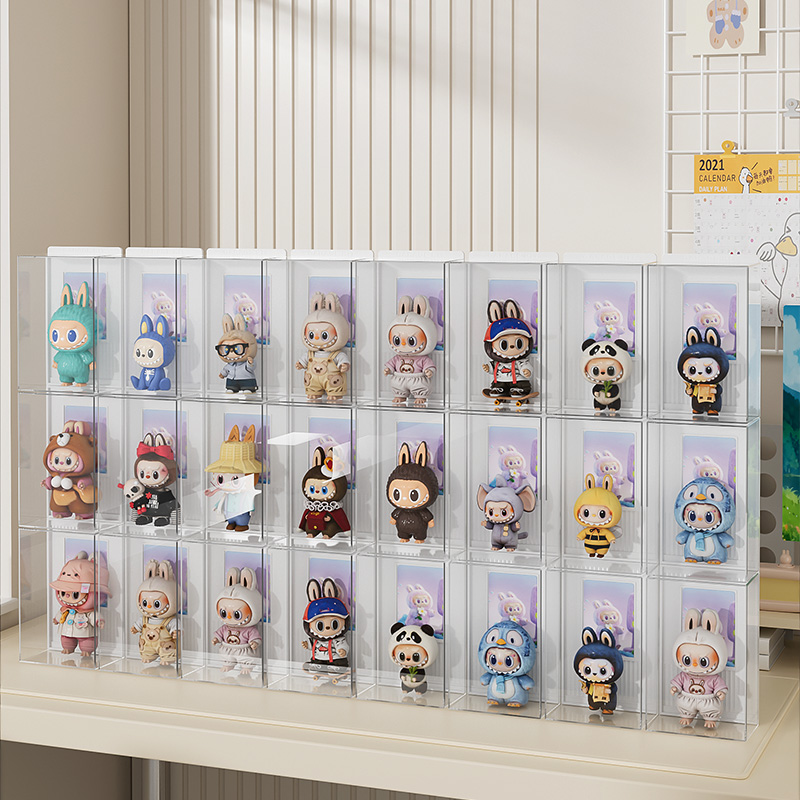 多機能アクリルミニおもちゃディスプレイボックス透明ブラインドボックス置物おもちゃ収納ボックス