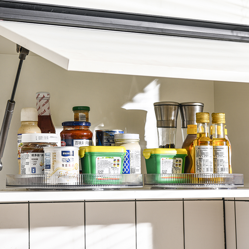 360度多機能回転収納ボックスラック棚ターンテーブル化粧品調味料ボトル収納トレイ