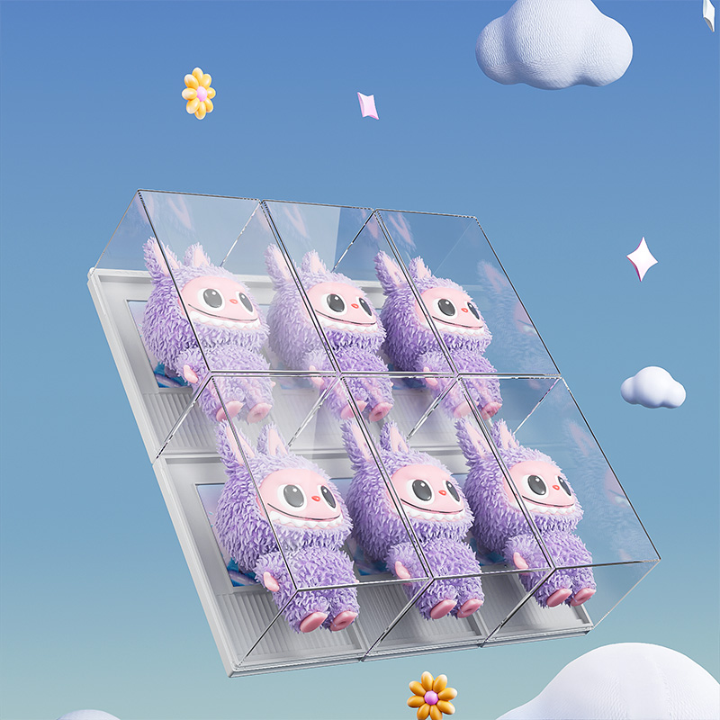 多機能アクリルミニおもちゃディスプレイボックス透明ブラインドボックス置物おもちゃ収納ボックス