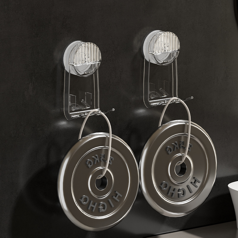  ドリル不要の壁掛け真空吸盤フックホルダー柔軟な吊り下げハンガー浴室キッチンアクセサリー用